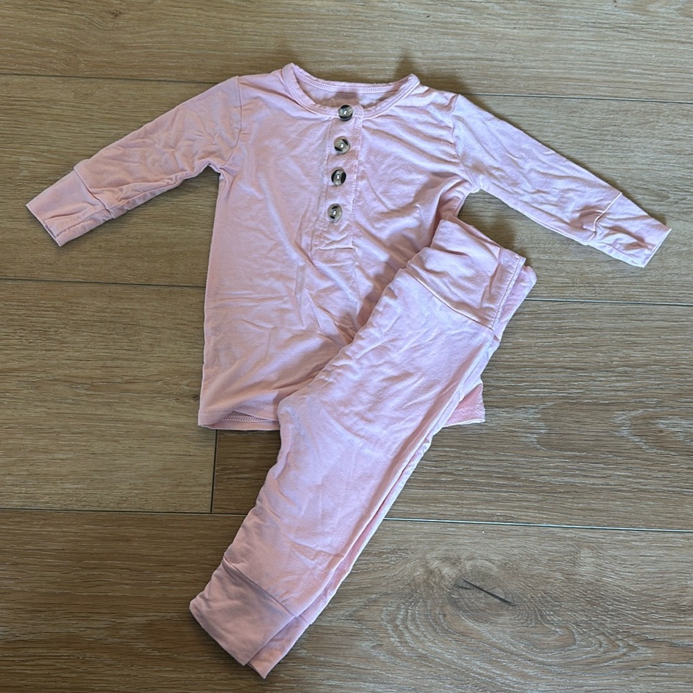Lou Lou & Co Pink Pajamas | 3-6 months